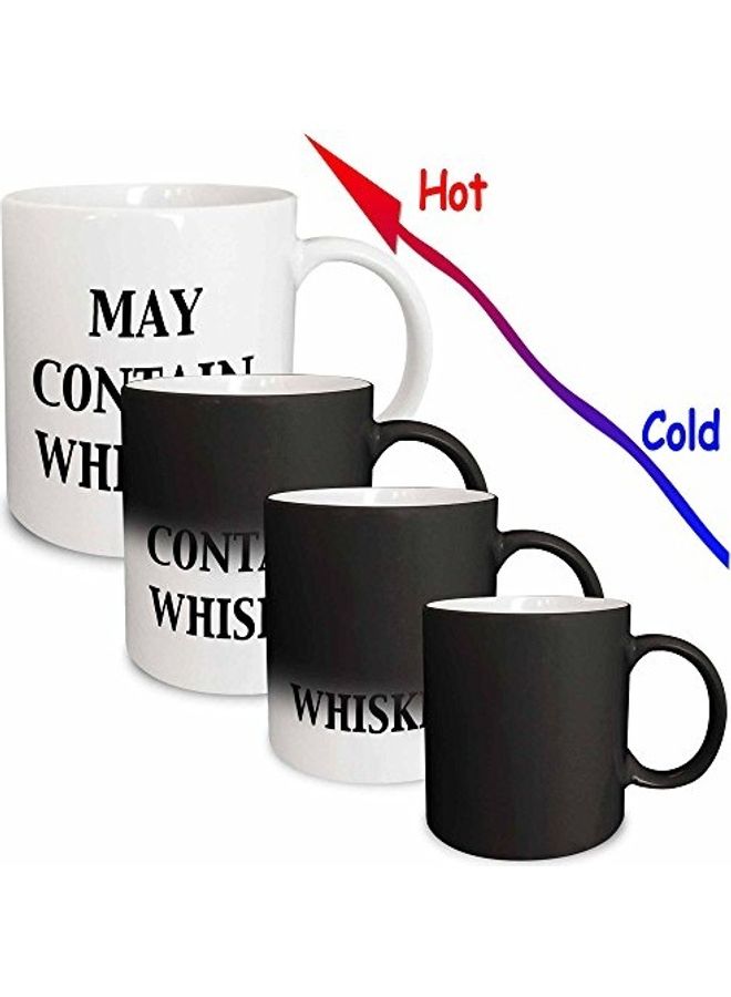 3Dروز مج ويسكي 3Drose May Contain سعة 11 أوقية أبيض - Image 2