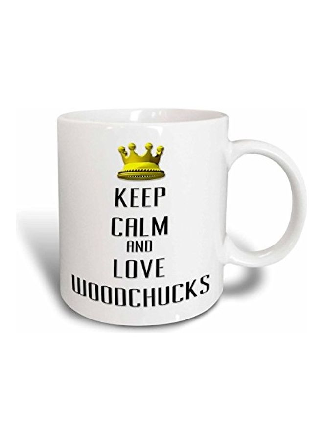 3DROSE 3D Painted Coffee Mug White/Black/Yellow