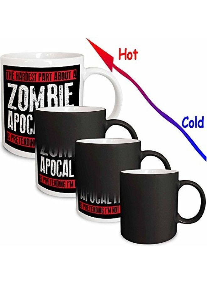 3DROSE The Hardest Part About A Zombie Apocalypse Magic Transforming Mug Multicolour - Image 2
