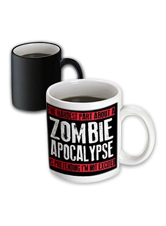 3DROSE The Hardest Part About A Zombie Apocalypse Magic Transforming Mug Multicolour - Image 3