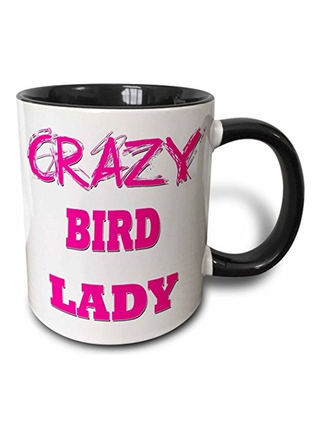 3DROSE 3D Painted Coffee Mug White/Pink/Black