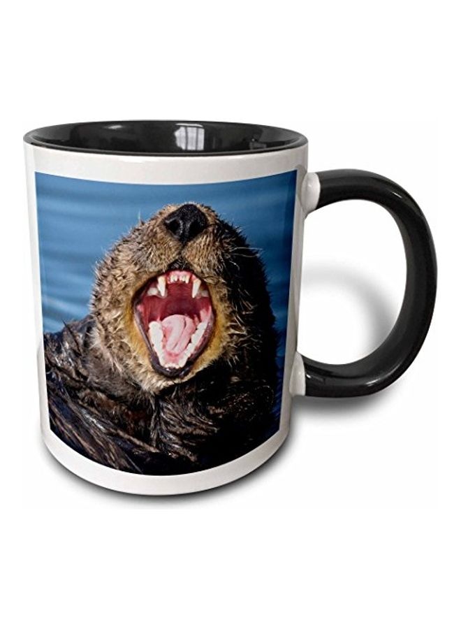 3Dروز مج قهوة بطبعة رسمة ثلاثية الأبعاد متعدد الألوان