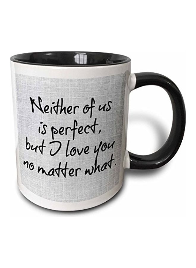 3DROSE Ceramic Mug Black/White