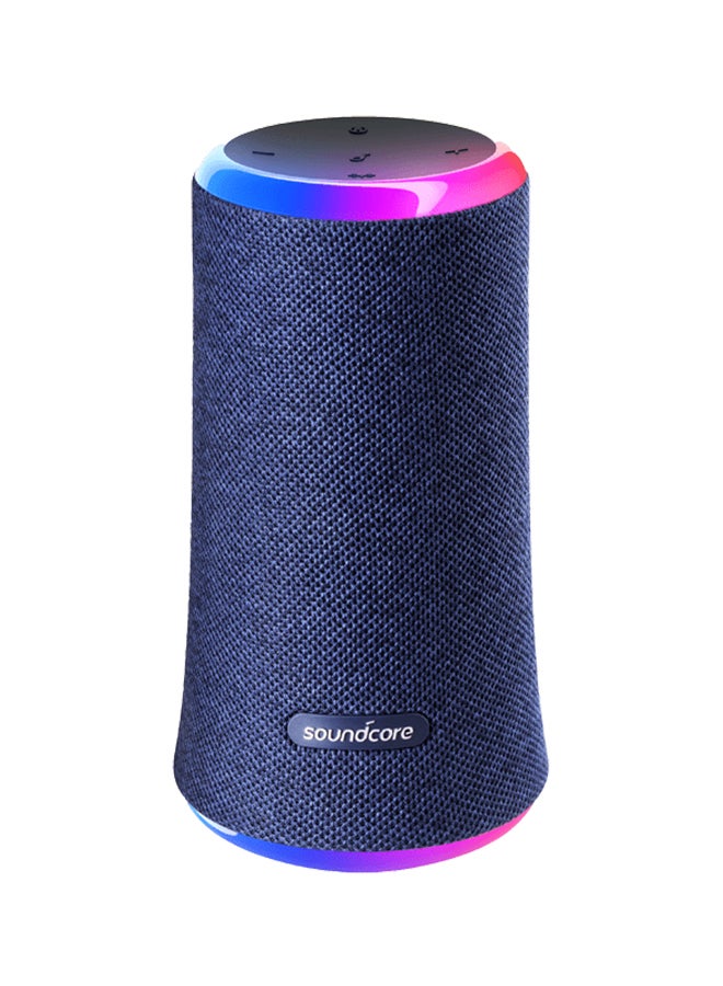 Soundcore - Flare 2 Bluetooth Speaker, with IPX7 Waterproof Protection and 360° Sound, 20W Wireless Speaker with PartyCast, EQ Adjustment, and 12-Hour Playtime Blue - Image 1
