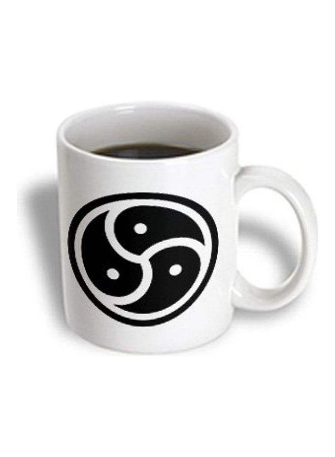 3DROSE Bsdm Symbol Printed Mug White/Black - Image 2