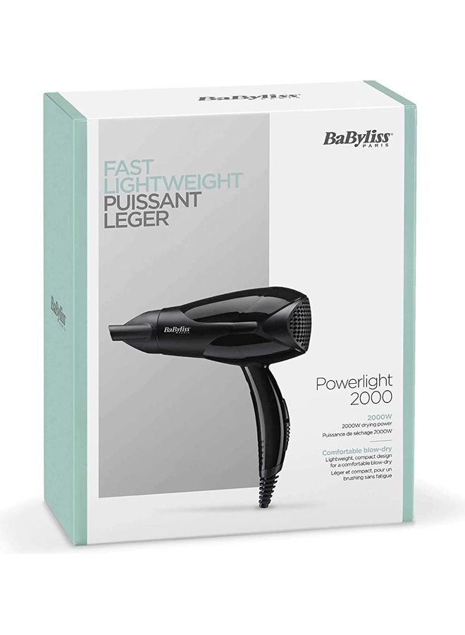 BaByliss DC Hair Dryer 2000W Black 17 x 17 x 25cm - Image 2
