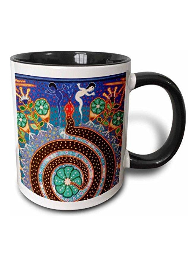 3DROSE Huichol Art Printed Coffee Mug Multicolour