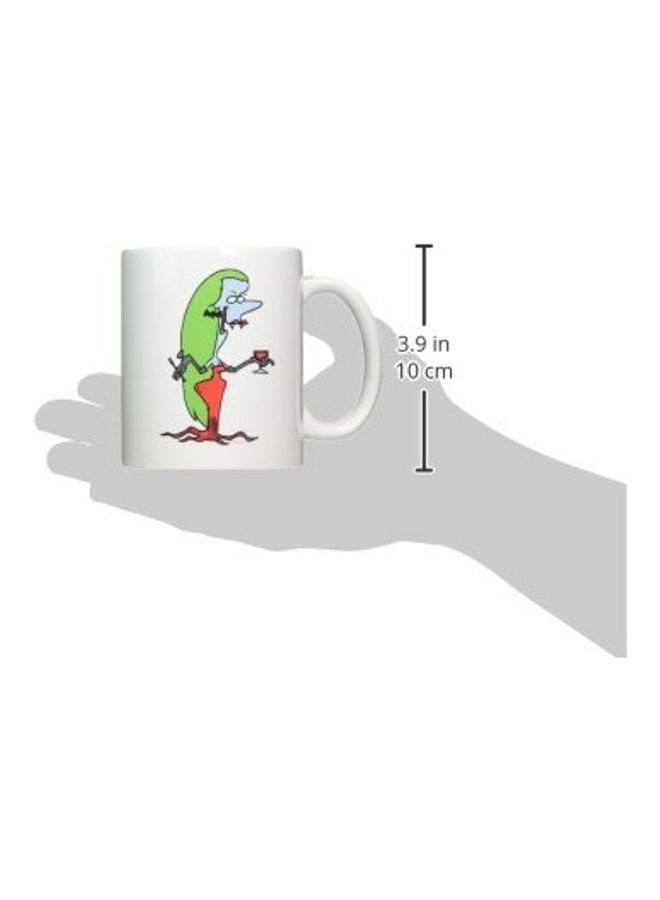 3DROSE - Silly Lady Vampire Cartoon Ceramic Mug Multicolour - Image 1