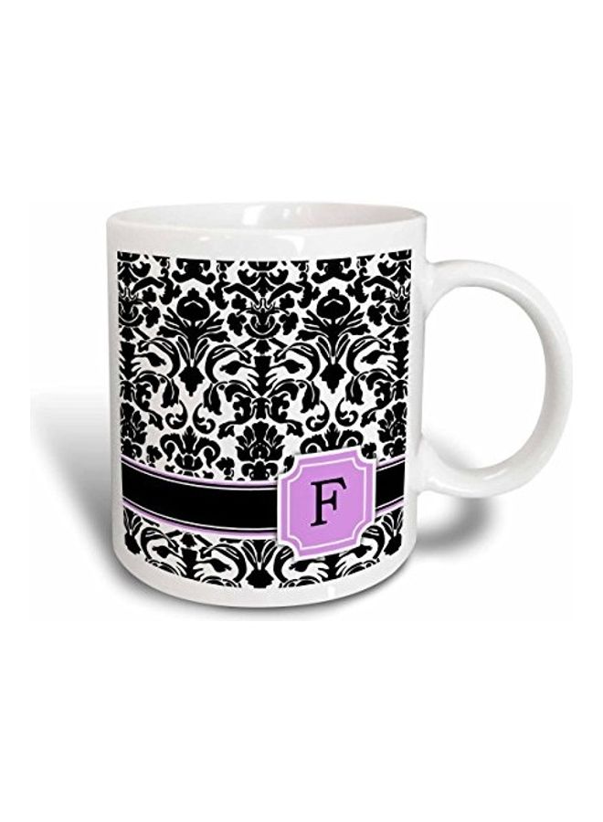 3DROSE 3D Painted Coffee Mug Black/Purple/White - Image 1