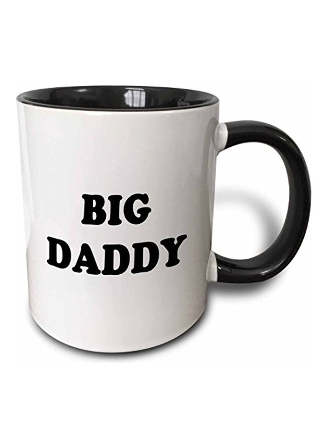 مج بلونين مطبوع عليه عبارة "Big Daddy" أسود/ أبيض - v1611578600/N43939620A_1