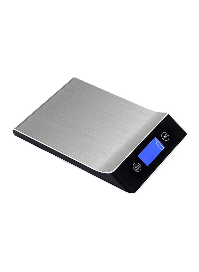 HB LCD Digital Touch Button Kitchen Food Scale Black/Silver - Image 1