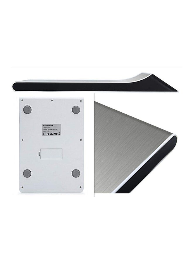 HB LCD Digital Touch Button Kitchen Food Scale Black/Silver - Image 4