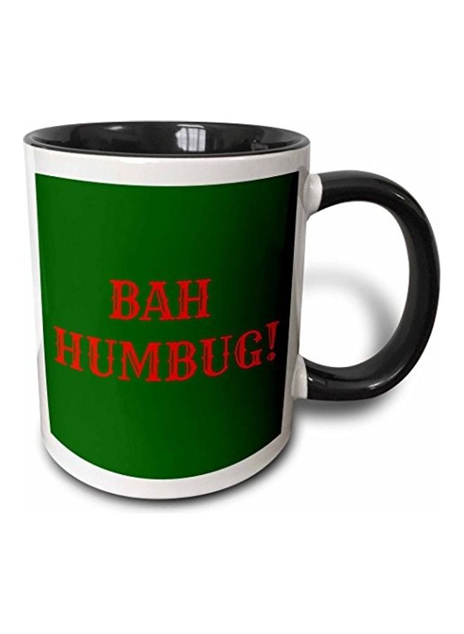 3DROSE Printed Ceramic Mug Black/Red/Green