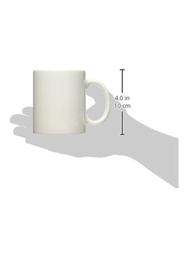 3Dروز مج من السيراميك أبيض - Image 2