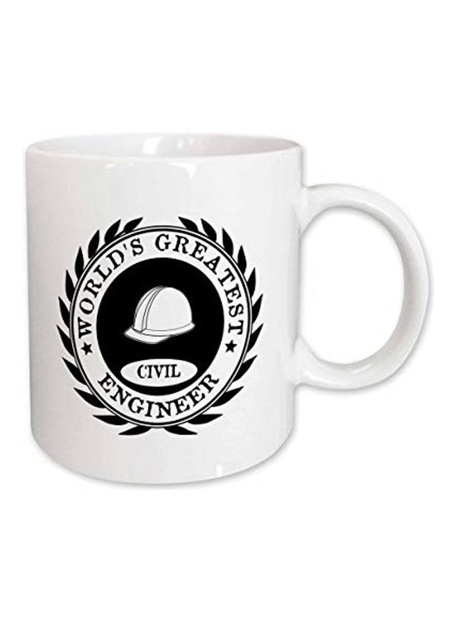 3DROSE Worlds Greatest Civil Engineer Award Ceramic Mug Multicolour  - Image 1