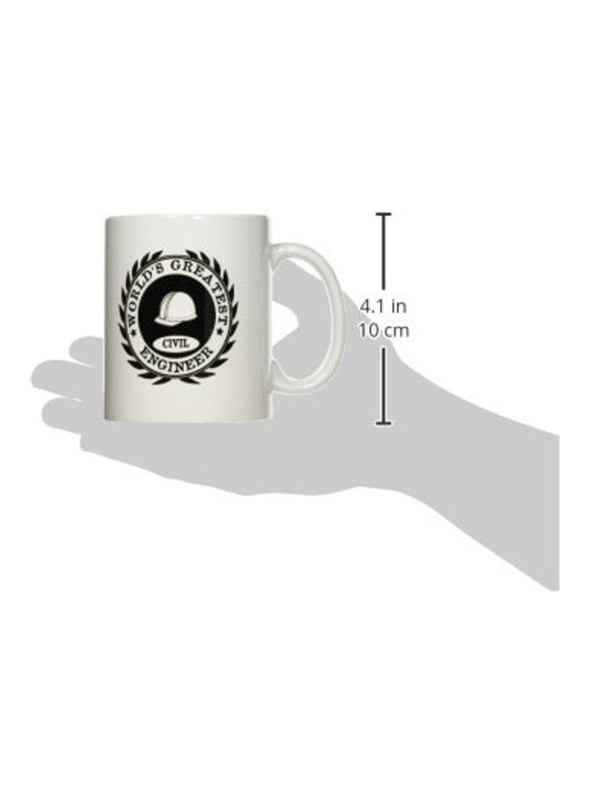 3DROSE Worlds Greatest Civil Engineer Award Ceramic Mug Multicolour  - Image 3