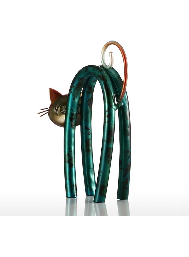 TOOARTS Spring Little Cat Home Decoration Ornament Green/Brown - Image 2
