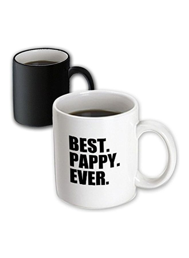 3DROSE Best Pappy Ever Printed Coffee Mug White/Black - Image 3
