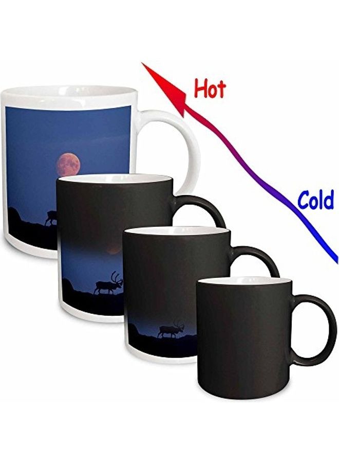 3Dروز مج للقهوة بطبعة كاريبو الأرض القاحلة متعدد الألوان - Image 2