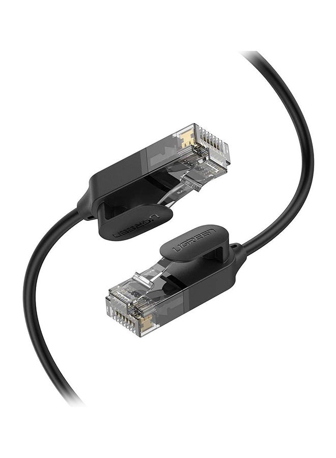 Ethernet Cable 10M High Speed 10Gbps CAT6a Ultra Slim LAN RJ45 Network Cord Gigabit Lead Compatible with PS5/PS4 Xbox One/Series WiFi Box Smart TV Modem Router Black