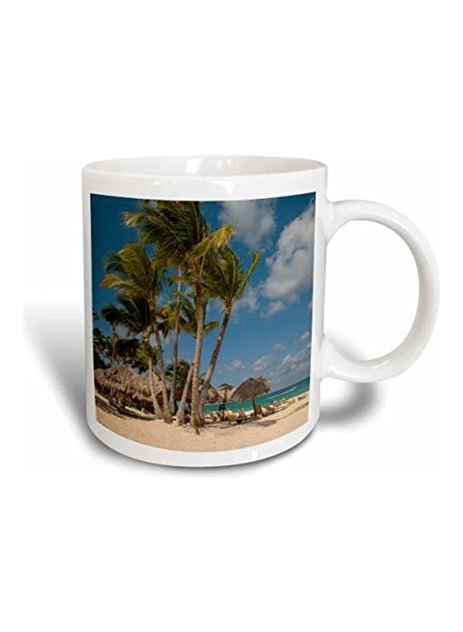 3Dروز مج قهوة بطبعة جمهورية الدومينيكان متعدد الألوان