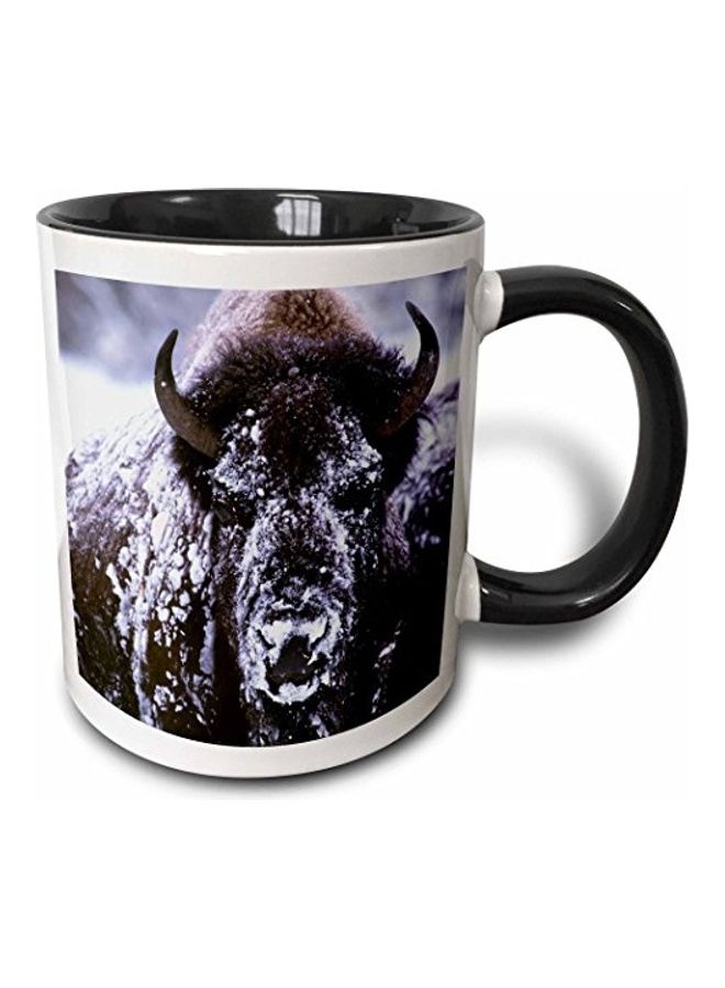 Ceramic Coffee Mug Black/White
