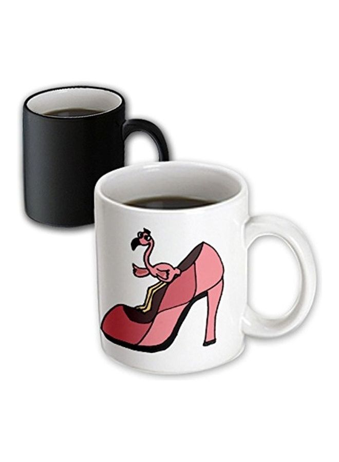 3DROSE High Heel Shoe Mug White/Pink - Image 2