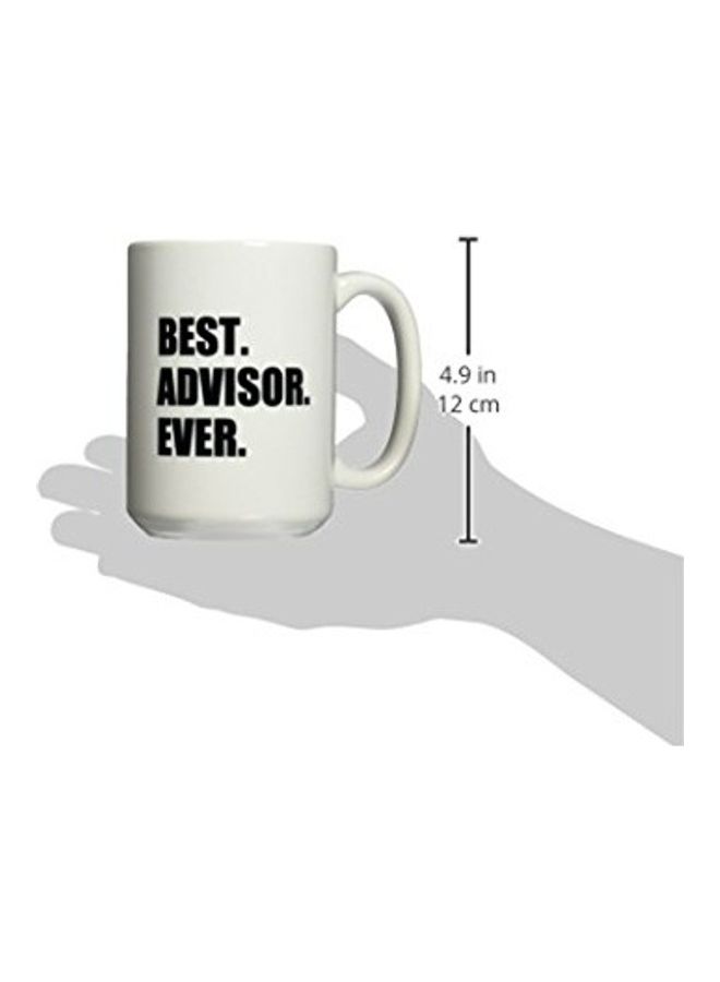 3DROSE High Gloss Finish Printed Ceramic Mug White/Black - Image 2
