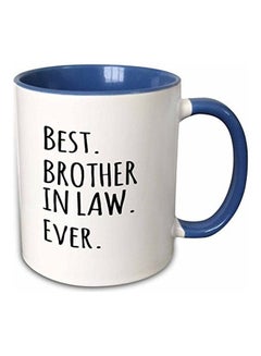 3DROSE Best Brother In Law Ever Mug Blue/White/Black 