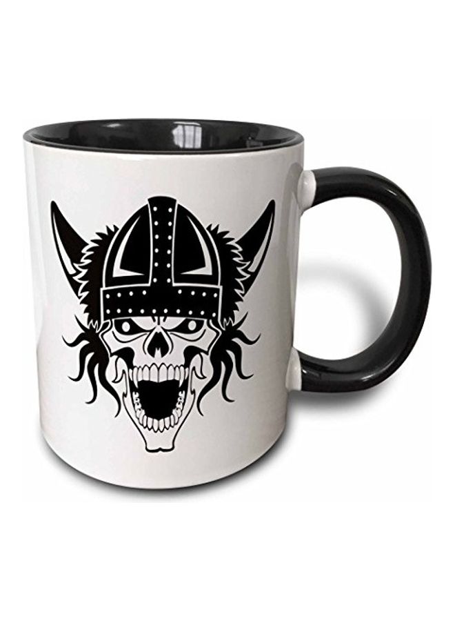 3DROSE Ceramic Coffee Mug Black/White