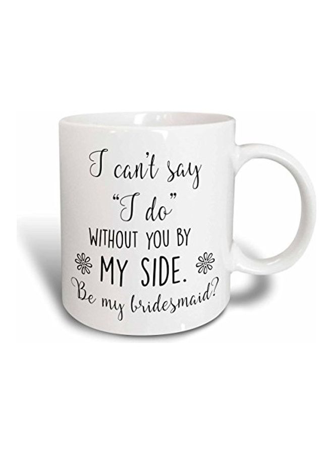 3DROSE Ceramic Coffee Mug White