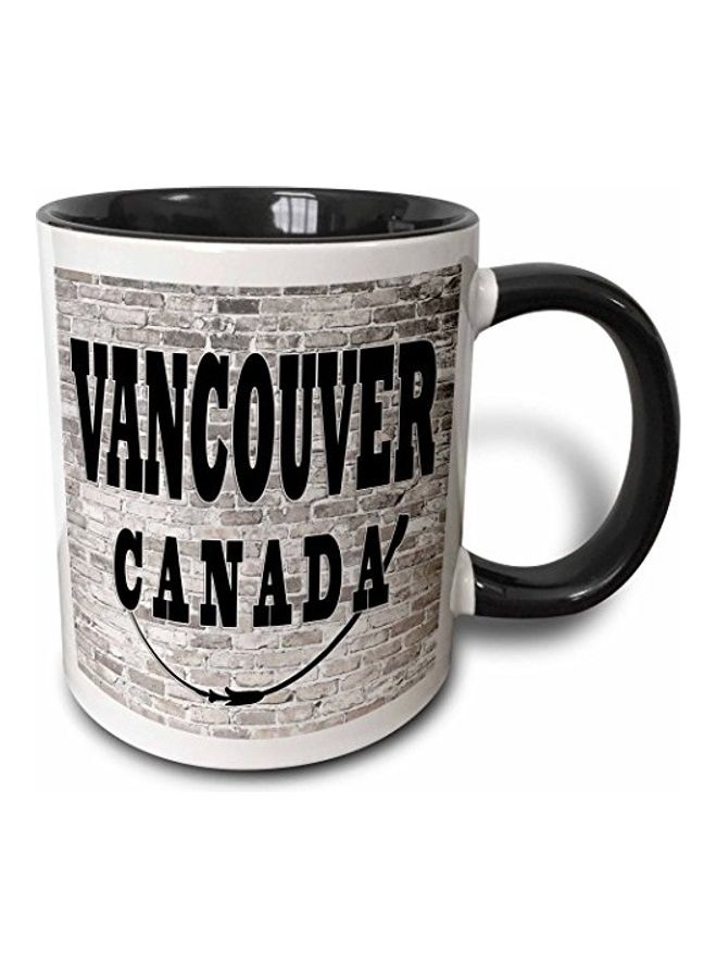 3DROSE 3D Painted Coffee Mug grey/Black/White