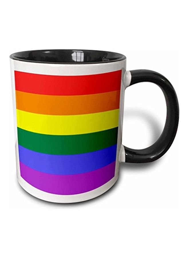 Two Toned Ceramic Coffee Mug Multicolour