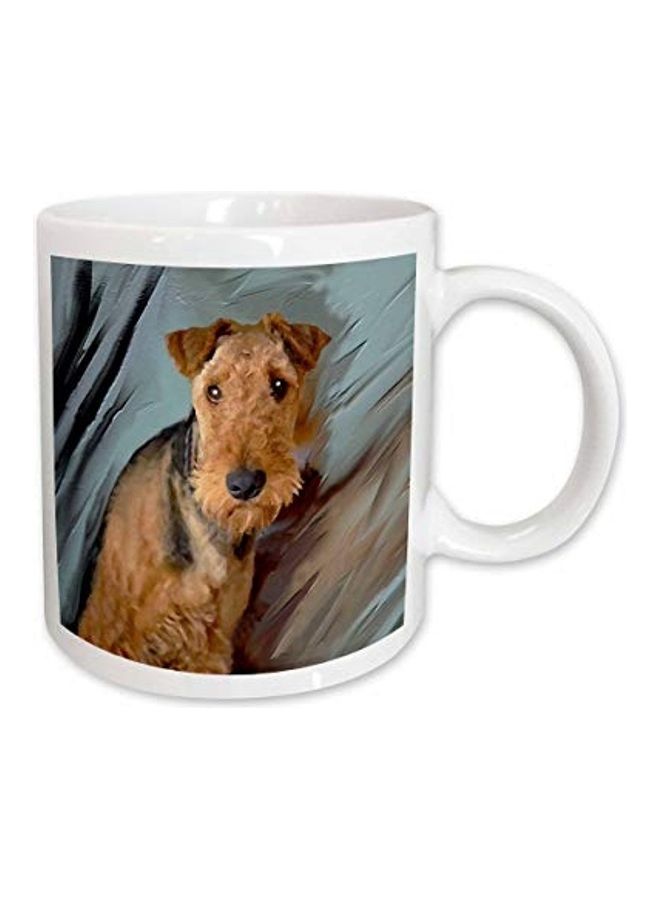 3DROSE Airedale Terrier Portrait Mug Multicolour