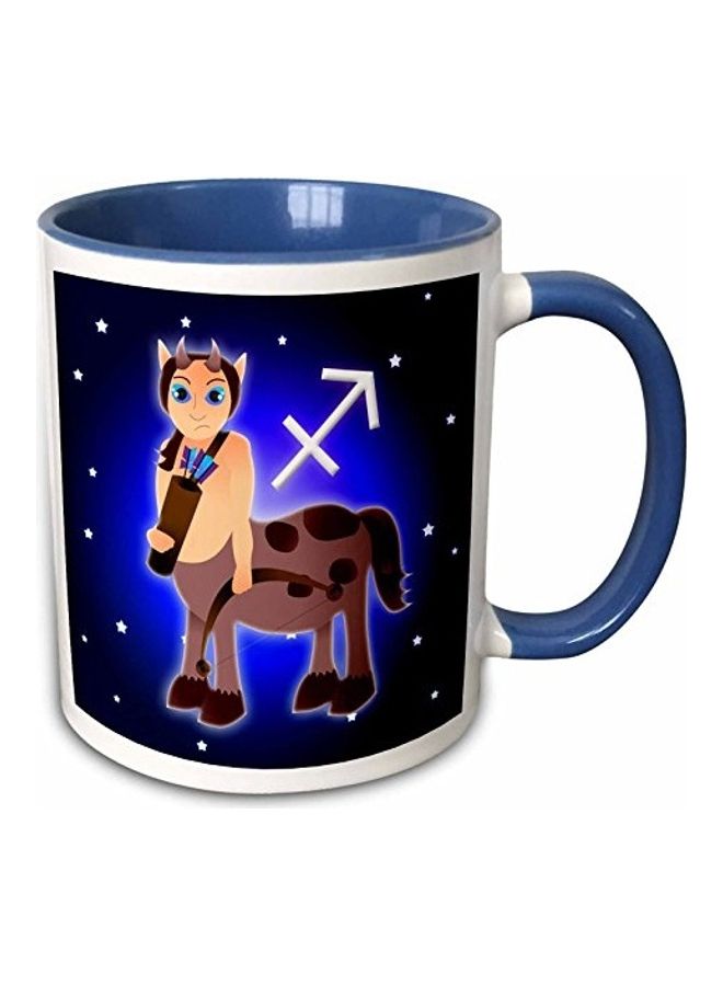 3DROSE Cute Astrology Sagittarius Zodiac Mug Multicolour