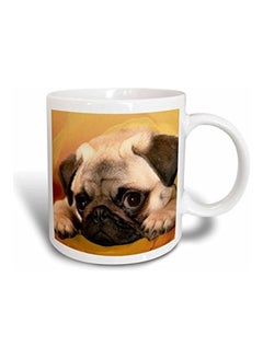 3DROSE Pug Two Tone Mug Multicolour 11 oz 