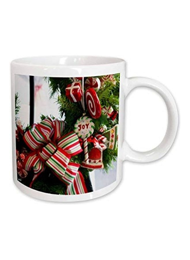 3DROSE Peppermint Holiday Ceramic Mug Multicolour