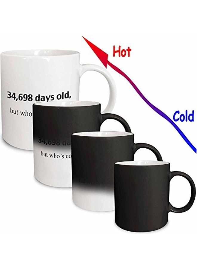 3Dروز مج سحري مطبوع عليه عبارة "34, 698 Days Old But Whos Counting" متعدد الألوان - Image 2