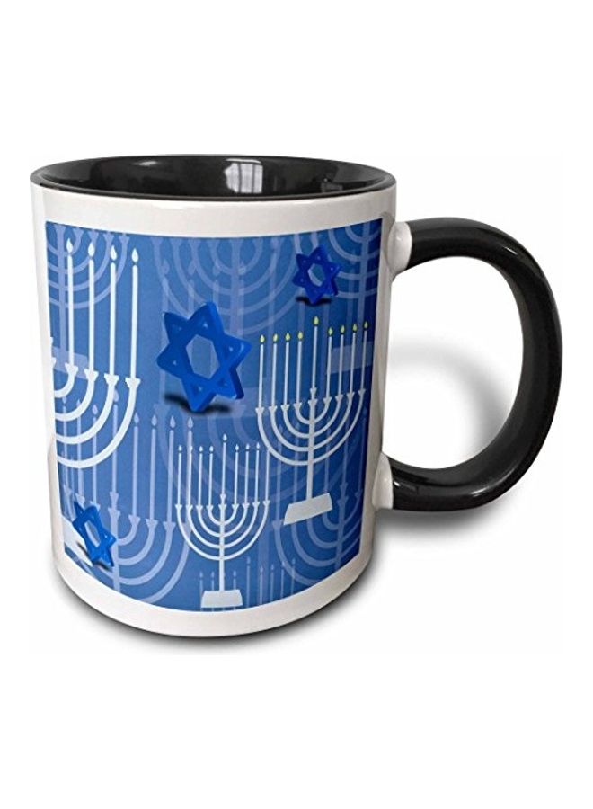 3Dروز مج بلونين Passover أسود/أزرق