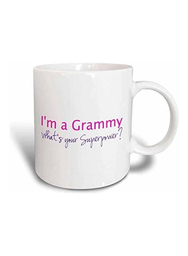 3DROSE I'm A Grammy-What's Your Superpower? Mug Blue/Pink