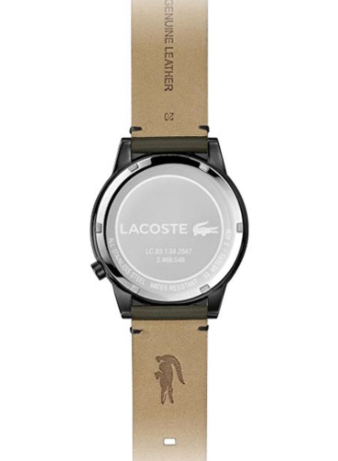 LACOSTE Men's Leather Analog Wrist Watch 2010991 - Image 4