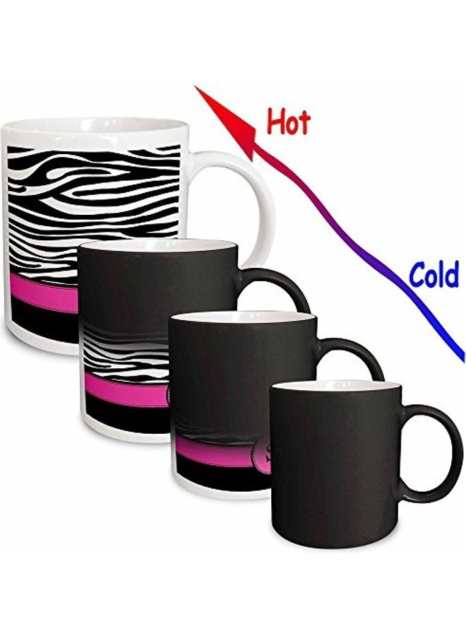 3Dروز مج رائع بتصميم مخصص يحمل حرف S أسود/أبيض - Image 3