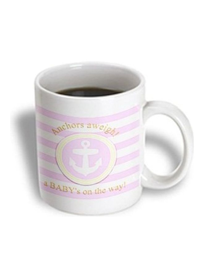 3Dروز مج من السيراميك مطبوع عليه صورة فتاة بحرية بلون وردي مناسب لحفلات استقبال المولود الجديد متعدد الألوان - Image 2