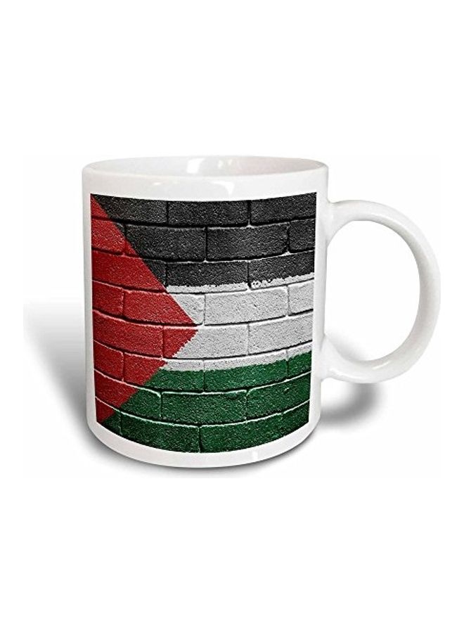 3DROSE Flag Of Palestine Printed Coffee Mug Multicolour - Image 1