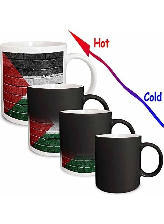 3DROSE Flag Of Palestine Printed Coffee Mug Multicolour - Image 2