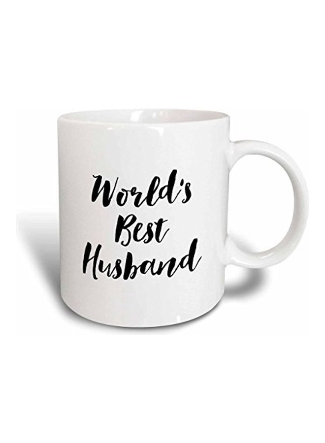 3Dروز مج من السيراميك بطبعة أبيض/ أسود