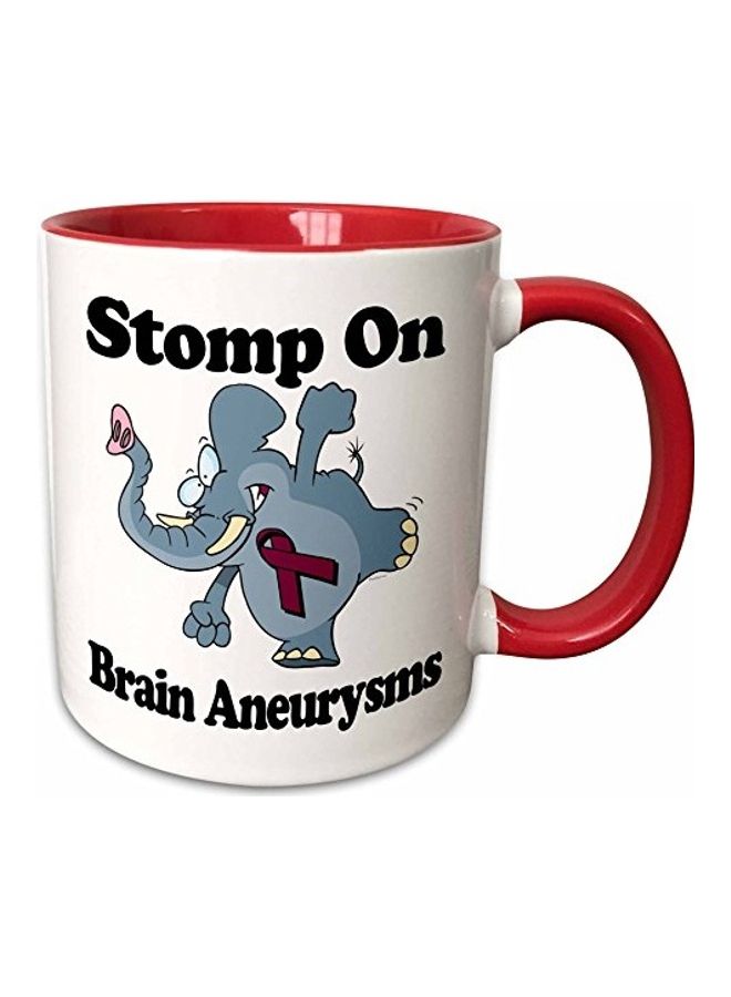 Printed Mug Red/White