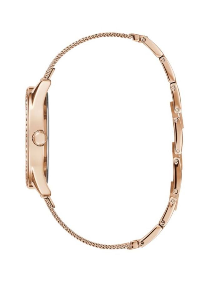 GUESS Women's Water Resistant Analog Watch W1279L3 - 37 mm - Rose Gold/Black - Image 3