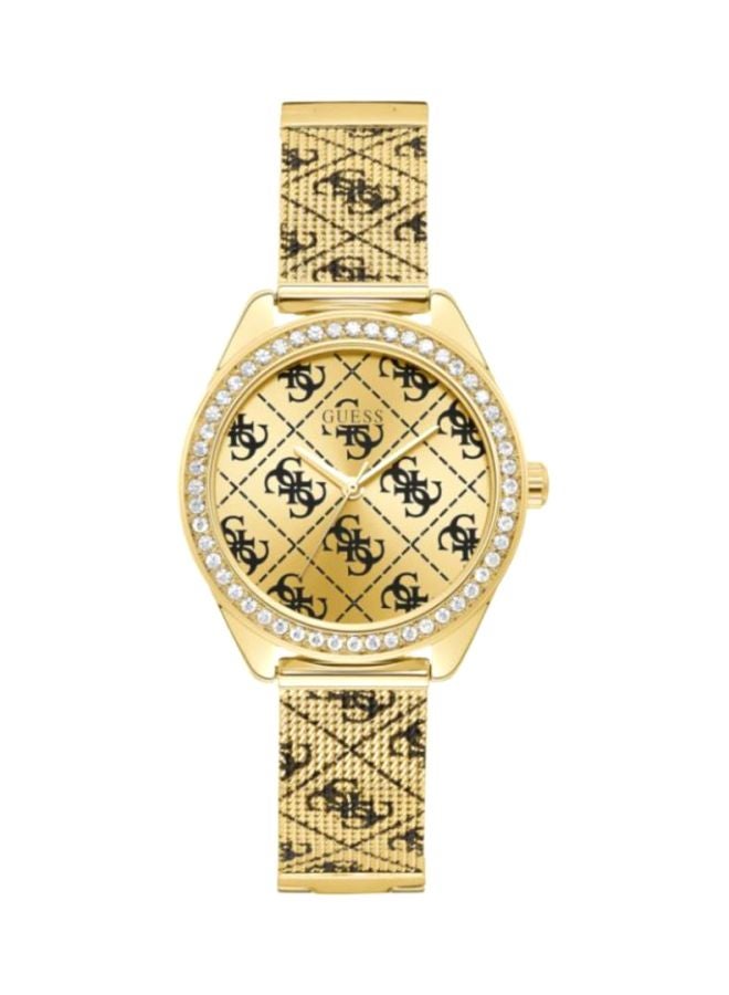 GUESS Women's Water Resistant Analog Watch W1279L2 - 36 mm - Gold/Black  - Image 1