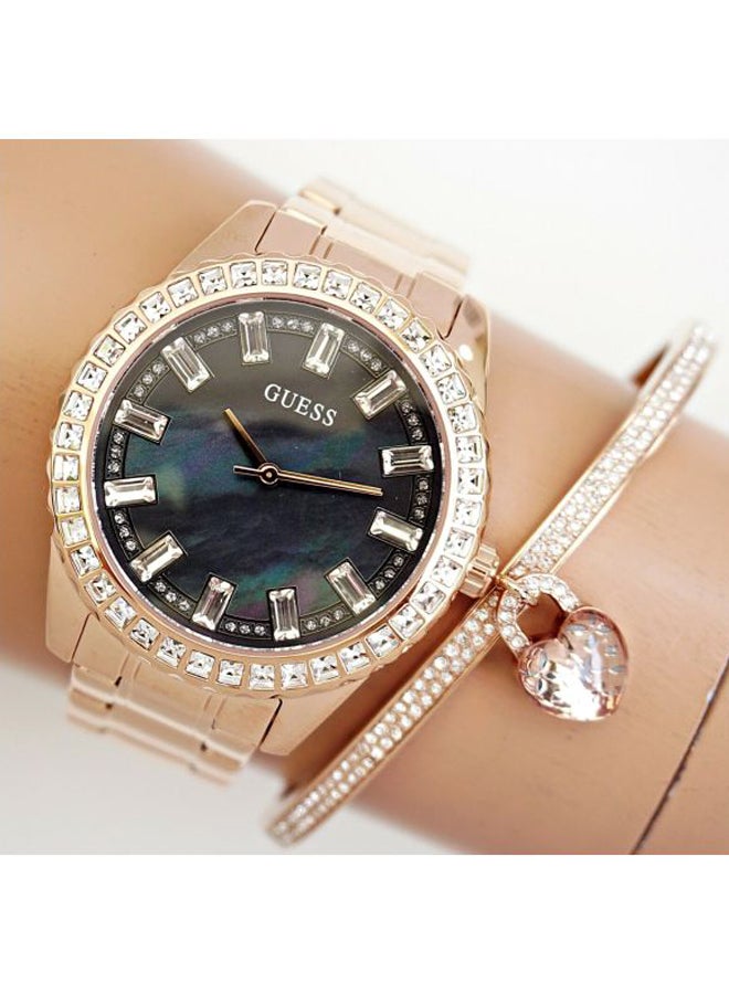 GUESS Women's Night Life Water Resistant Analog Watch GW0111L3 - 38 mm - Rose Gold  - Image 4